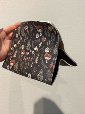 Floral & Mushroom Print makeup bag